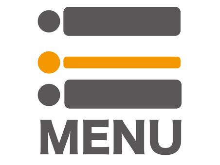 おしゃれなメニューバーアイコン