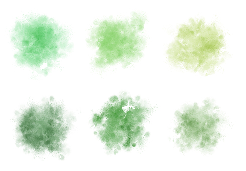 はね　水彩　緑 水彩,テクスチャ,ハネ,グリーン,葉,藻,苔,飛沫,くすみ,飾りのイラスト素材