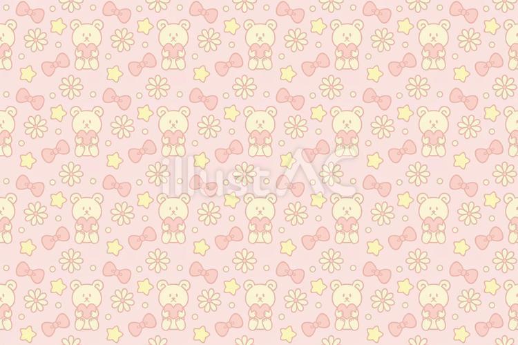 ハートを持ったクマさん背景 背景,壁紙,クマのイラスト素材