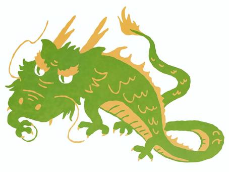 龍 龍 龍,辰年,年賀状のイラスト素材