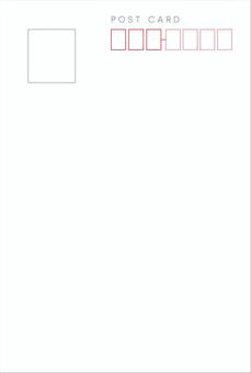 ＜郵便規定に準拠＞ポストカード　宛名面 はがき,ハガキ,郵便はがき,私製はがき,フォーマット,テンプレート,デザイン,オリジナル,暑中見舞い,手紙のイラスト素材