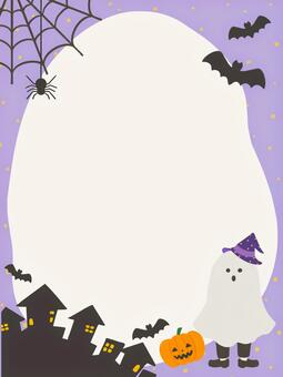 ハロウィン背景（おばけ） ハロウィン,halloween,かぼちゃ,カボチャ,南瓜,ジャック・オー・ランタン,ジャックオランタン,パンプキン,おばけ,10月のイラスト素材