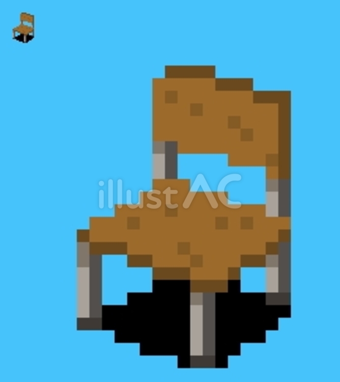 Free Vectors | Chair pixel art