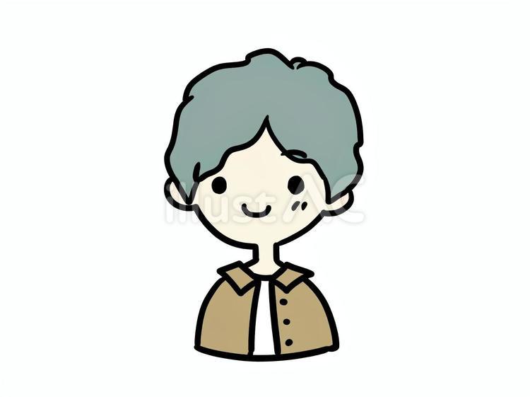 おとこのこ③-1 こども,人,顔のイラスト素材