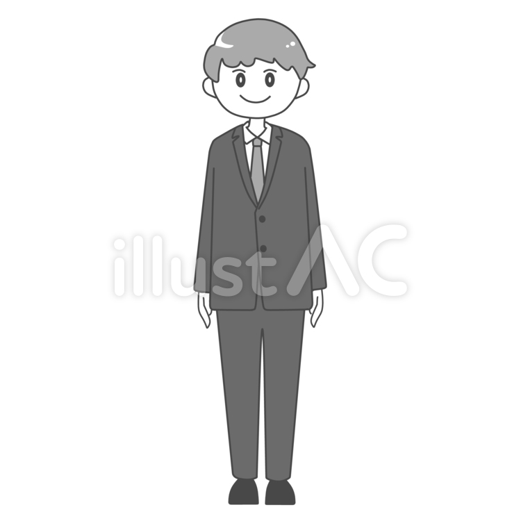 立つ男性全身 男性,ビジネス,全身のイラスト素材