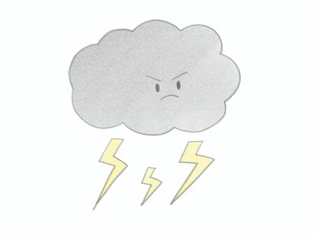 雷雲 顔付き 雷雲,雷,雲,天気,雷鳴のイラスト素材