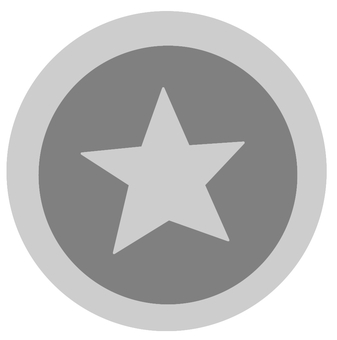 銀の星のメダル メダル,順位,成績,評価,ランキング,手書き,星,アイコン,銀のイラスト素材