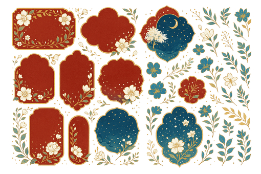 Beautiful icon set (transparent), JPG and PNG Beautiful icon set (transparent), flower, frame, frame, JPG and PNG