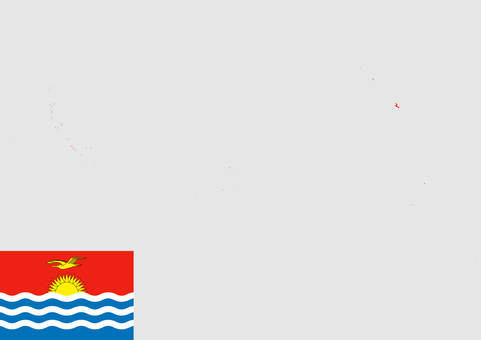 キリバスの地図（国旗柄） キリバス,地図,国旗,外国,海外,地理,土地,国土,地形,世界のイラスト素材