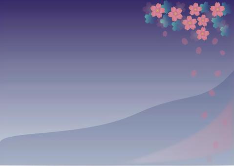 Spring: Cherry blossoms at night, , JPG, PNG and AI