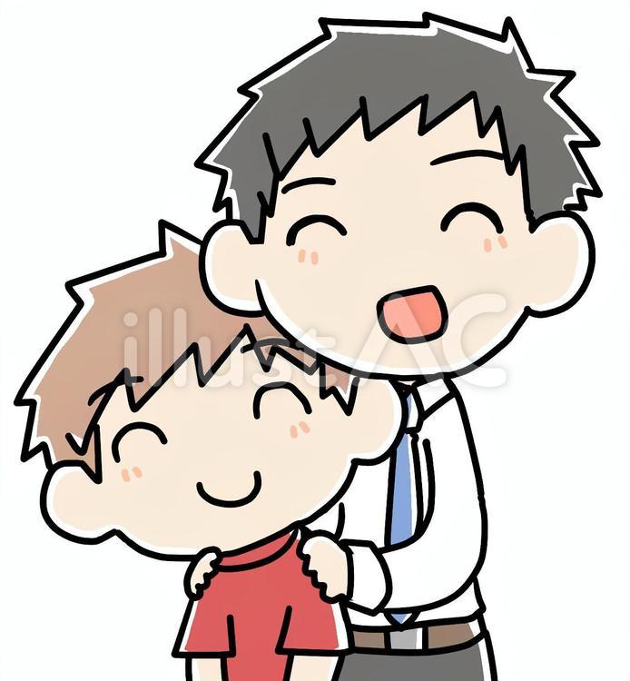 父と息子 父,息子,父子のイラスト素材