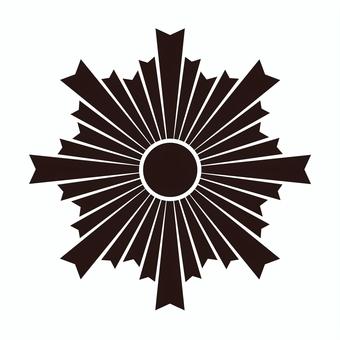 家紋　日紋 家紋,紋,日紋,紋章,紋様,文様,象徴,家系,家柄,血統のイラスト素材