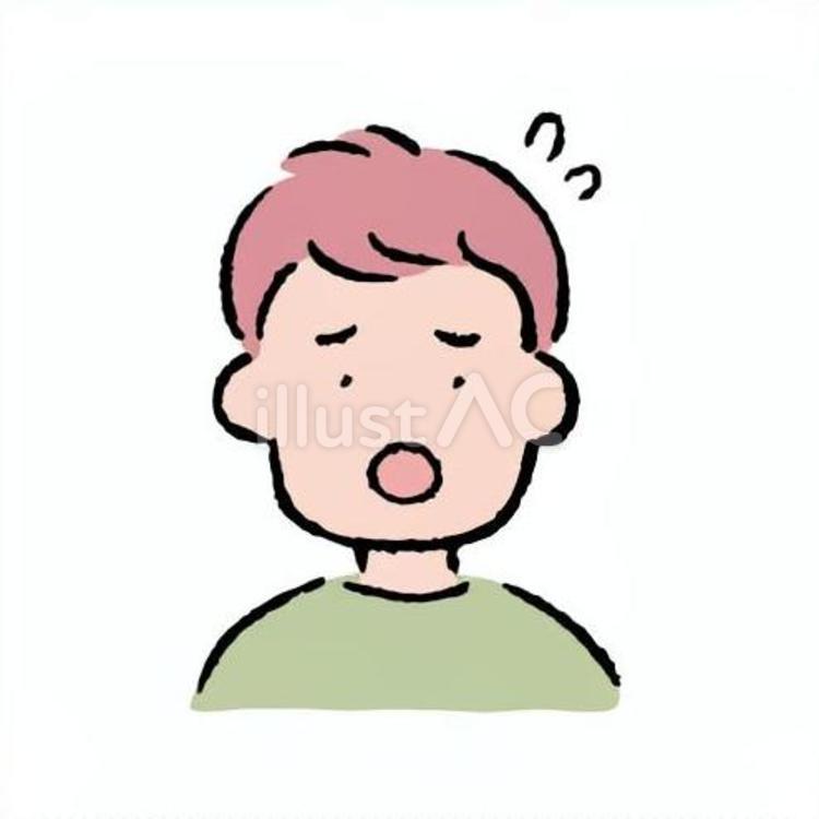 困った顔の男性 顔,アイコン,困るのイラスト素材