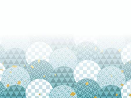 正月和風フレーム年賀状 年賀状,和柄,和風,正月,可愛い,美しい,ベクター,紙吹雪,パーティー,お祝いのイラスト素材