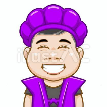 古希ちゃんちゃんこ/男性の顔イラスト