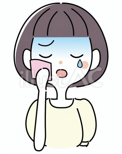 シンプルな女性悲しい