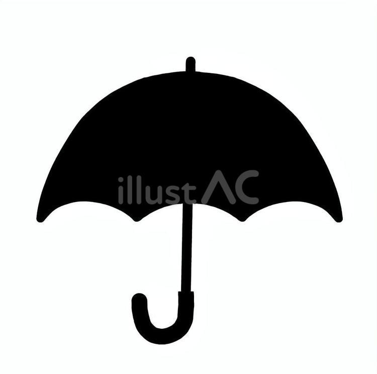 傘のアイコン　黒 傘,アイコン,マークのイラスト素材