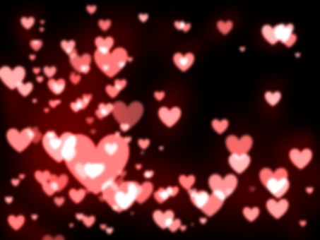 赤のハートパーティクル背景　透過あり ハート,背景,エフェクト,パーティクル,赤,可愛い,光,ロマンチック,幻想的,愛のイラスト素材