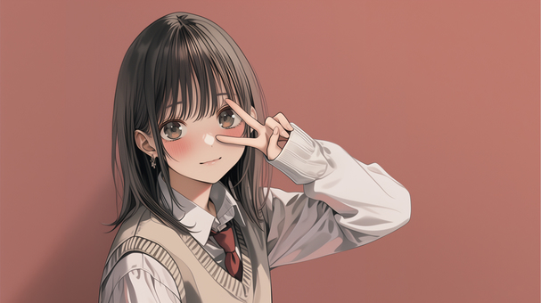 girl_character38_B, JPG and PNG girl_character38_B, beautiful girl, uniform, high school student, JPG and PNG