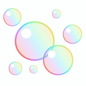 シャボン玉　エフェクト シャボン玉,エフェクト,雨,梅雨,ベクター,シンプル,ポップ,夏,泡,洗剤のイラスト素材