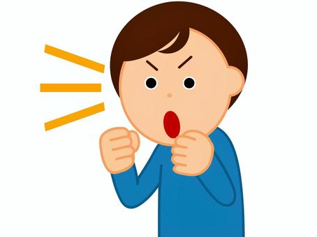 大声で何か言っている男 大声,叫ぶ,男,応援,抗議,声援,訴える,呼ぶ,歓声,絶叫のイラスト素材