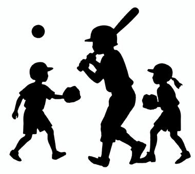 野球をする子供たち 野球,スポーツ,外遊び,練習,ボール,バット,ホームラン,ヒット,子供,体育のイラスト素材