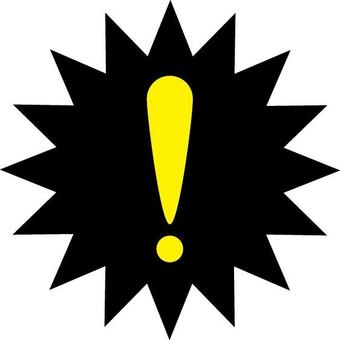 Warning mark icon, caveat, mark, note, JPG, PNG and AI