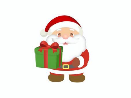 クリスマス_サンタクロースとプレゼント2