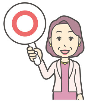  お金持ちマダム-170-バスト おばさん,正解,札,中年,女性,富裕層,マダム,裕福,お金持ち,ミセスのイラスト素材