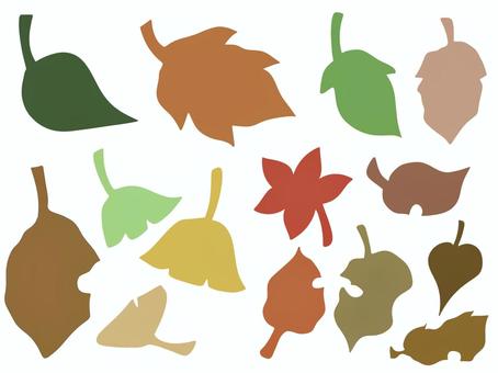 落ち葉のイラスト