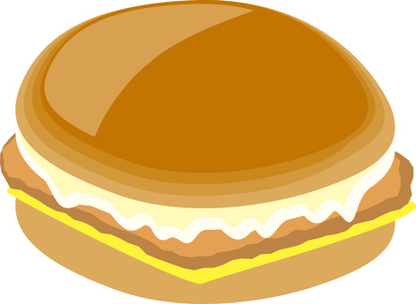 フィッシュハンバーガー　 フィッシュ,ハンバーガー,魚,フライ,ファーストフード,ジャンクフード,サンドのイラスト素材