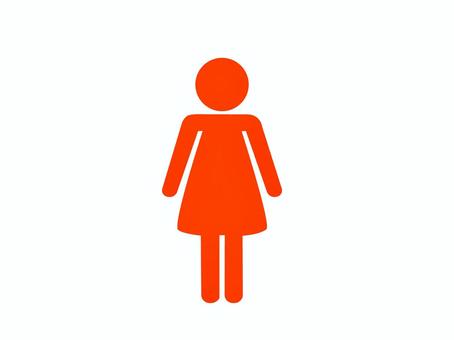 女子トイレのマーク トイレマーク,女子トイレ,トイレ,お手洗い,女性,アイコン,女,マーク,赤,公共施設のイラスト素材