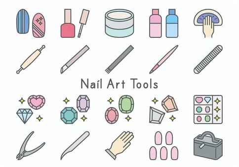 Illustration, nail art, props, gel, 