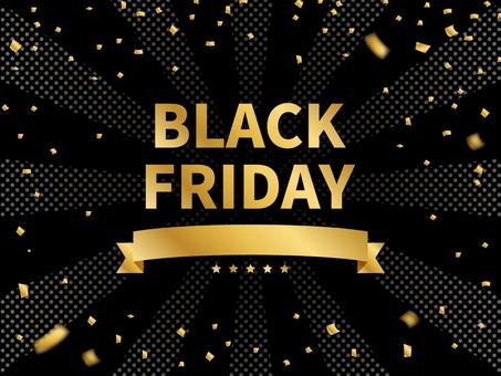 ブラックフライデー SALE バナー背景 ブラックフライデー SALE バナー背景 黒,ブラックフライデー,11月,セール,バナー,背景,集中線,放射,ドット,金のイラスト素材