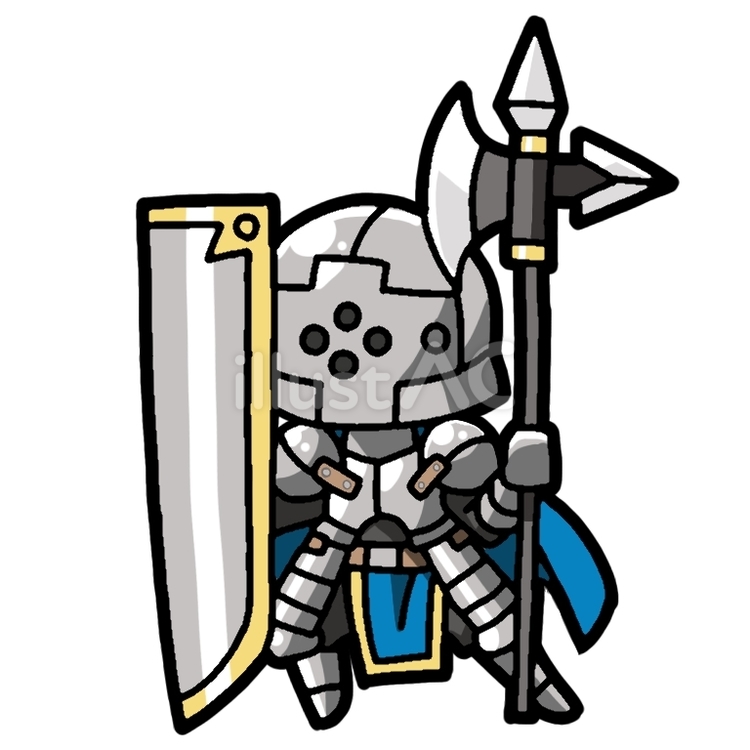 大盾騎士 大盾,騎士,鎧のイラスト素材