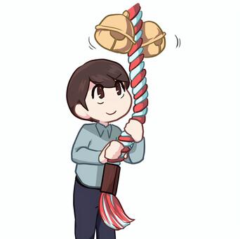 Illustration, people, life, knee shot, 