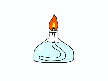 アルコールランプのイラスト アルコールランプ,アルコール,ランプ,ガラス,炎,理科,化学,科学,実験,熱のイラスト素材