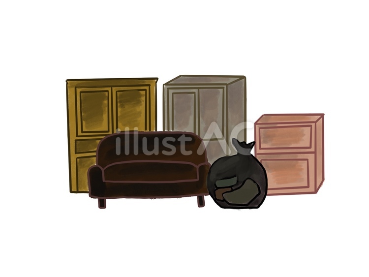 粗大ゴミ 粗大ゴミ,ゴミ,不用品のイラスト素材