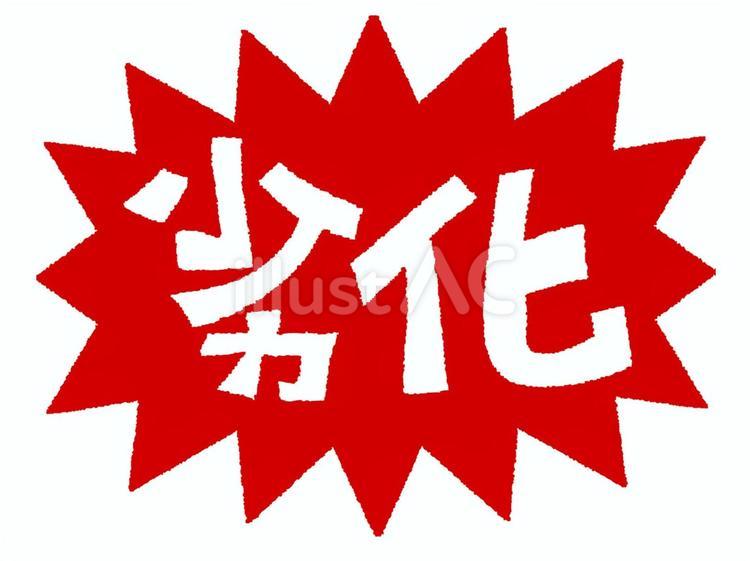 劣化 劣化,文字絵,爆発のイラスト素材