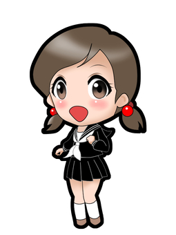 学生 女の子 学生 女の子 学生,女の子,こどものイラスト素材