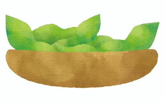 green soybeans, edamame, foodstuff, appetizers, JPG, PNG and EPS