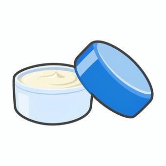 Blue lid ointment, salbe, creme, behälter, JPG and PNG