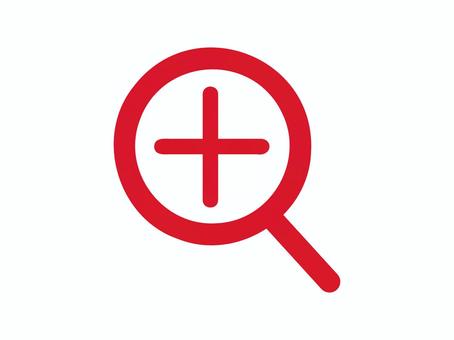 シンプルな拡大アイコン(赤) シンプルな拡大アイコン(赤) 拡大,アイコン,シルエット,虫眼鏡,ルーペ,プラス,ズーム,マーク,記号,単品のイラスト素材