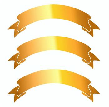 金色・リボン・パーツ素材 手描き,リボン,ゴールド,金色,チラシ,正月,クリスマス,ゴージャス,アイコン,バナーのイラスト素材