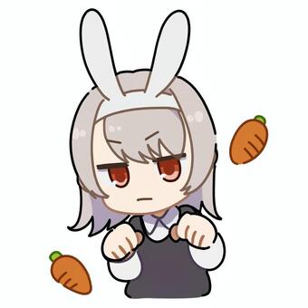 うさ耳少女 女の子,かわいい,うさぎ,アイコン,カチューシャのイラスト素材