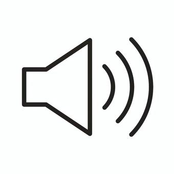 音量マーク（枠・黒） 音量,スピーカー,アイコン,音量マーク,ボリューム,音量調節,音声,黒,シンプル,線画のイラスト素材
