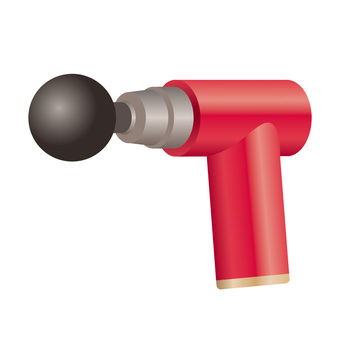 マッサージガン マッサージガン,マッサージ機,マッサージ,手動,ガン,ハンディ,小型,軽量,振動,肩こりのイラスト素材