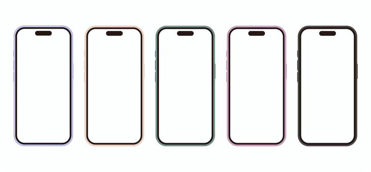 スマホフレーム画面透過シリコンケース付き スマホ,スマートフォン,画面,透過,フレーム,本体,アイコン,枠,シンプル,ケータイのイラスト素材