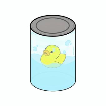 水に浮かぶアヒル アヒル,筒,水,円錐,水色,黄色,可愛い,ゆるい,ぷかぷかのイラスト素材