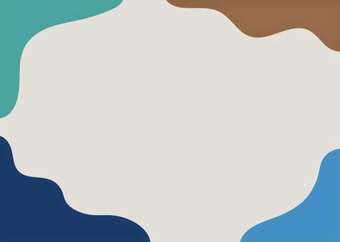 流体シェイプの背景20_E 背景,幾何学,フレーム,ポップ,メンフィス,かわいい,レトロ,シンプル,おしゃれ,スタイリッシュのイラスト素材